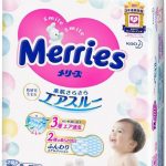 Merries Diapers Size Medium (13-24 lbs) 64 Counts – Baby Diapers Tape Type Bundle with Americas Toys Wipes Safe Materials, Indicator Prevents Leakage, Ultra-Soft for Tummy Packaging May Vary